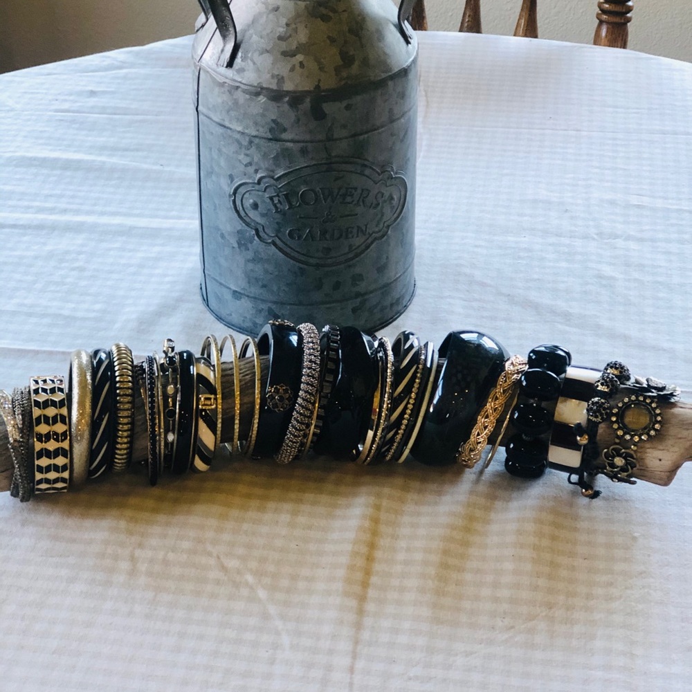 Black and Gold Bracelets Bangles & Cuffs